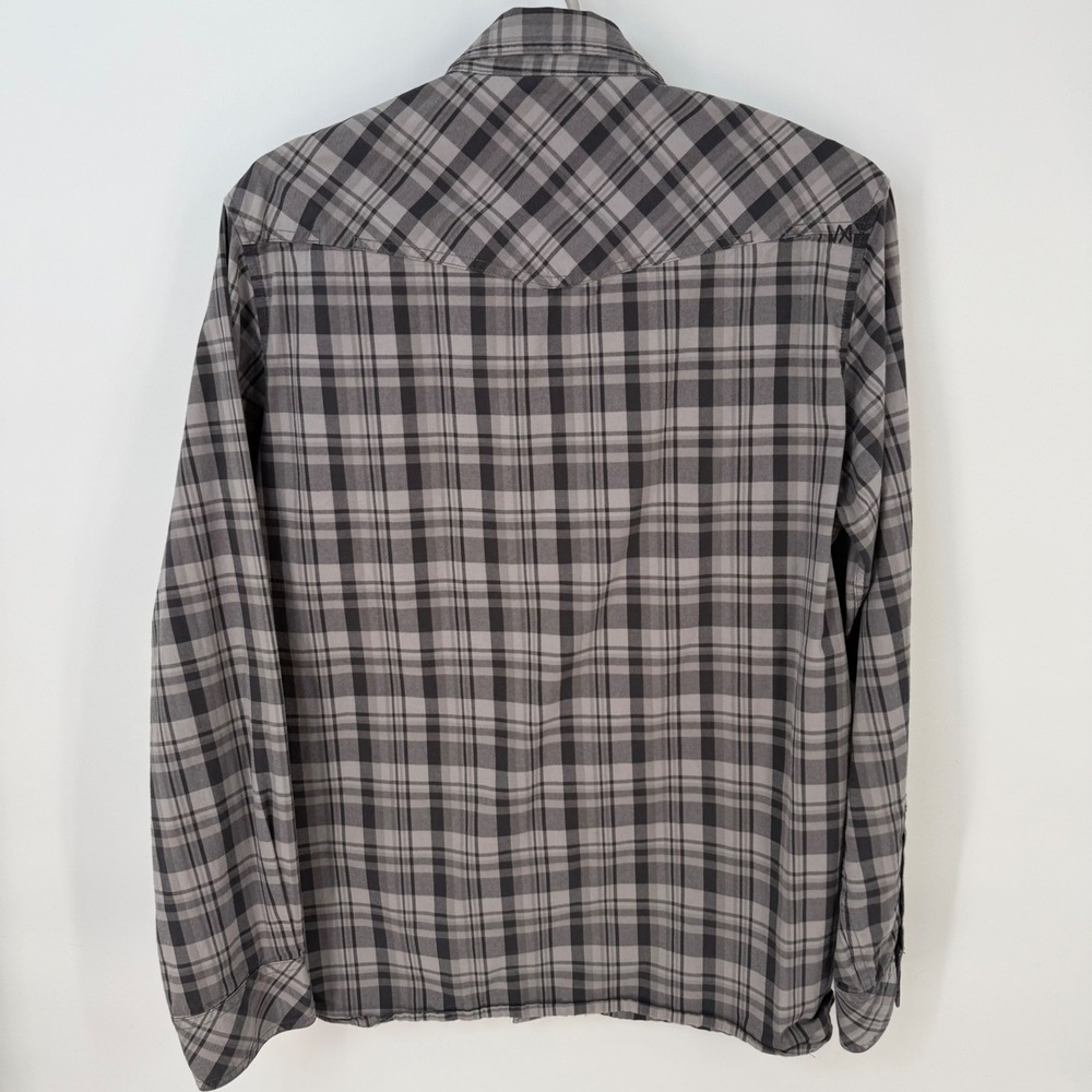 511 Tactical Mens Medium Long Sleeve Plaid Snap Button Shirt US Military Utility - Picture 3 of 6